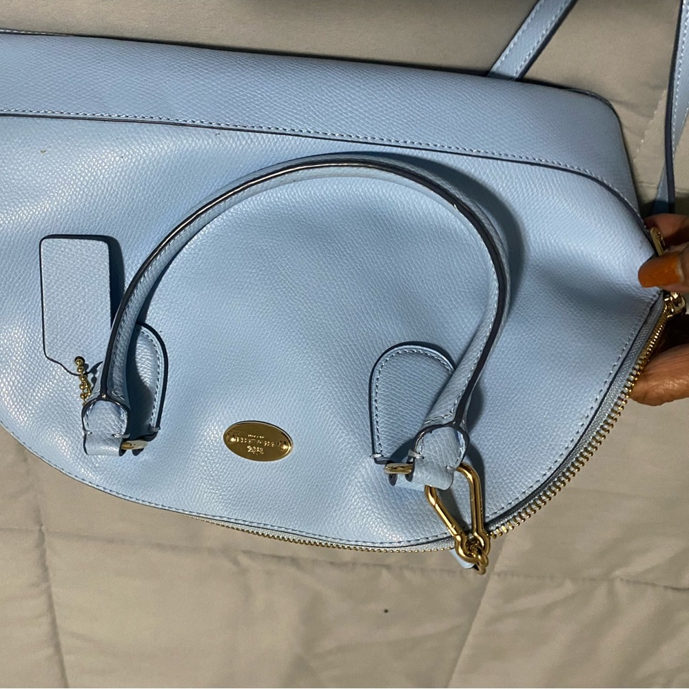 New powder blue Authentic Coach purse
